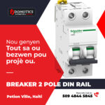 Breaker DIN Rail Schneider 2 Poles