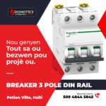 Breaker DIN Rail Schneider 3 Poles